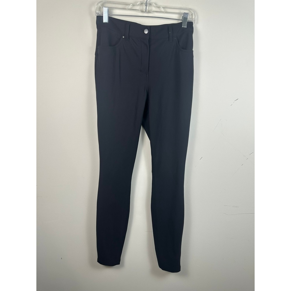 Lululemon City Sleek 5‎ Pocket Pant Women 28 Black Excellent Warpstreme Slim Fit
